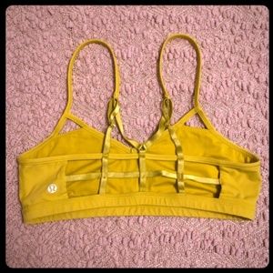 Yellow/ green barely worn Lululemon Bra